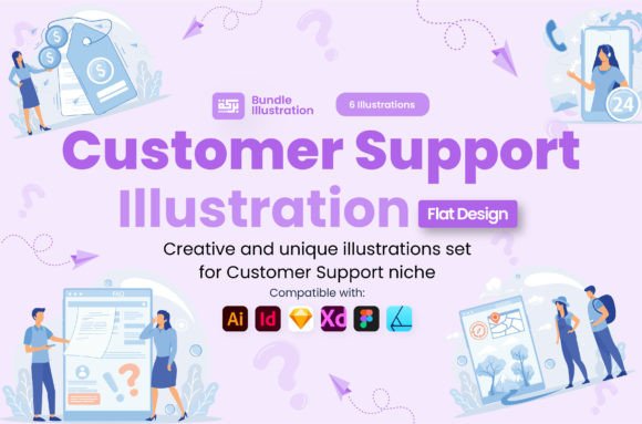 Download Illustration of Customer Support - Customer Collection