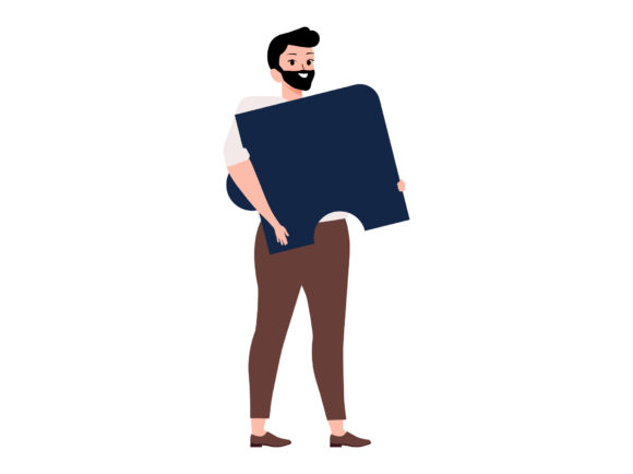 Download Business Man Partnership Bring Puzzle - Business Collection