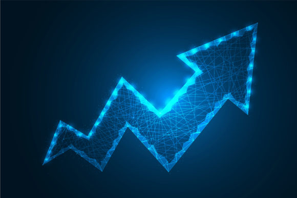 Download Business Growth Graph Low Poly Design - Business Collection