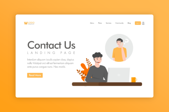 Download Website Illustration - Customer Service - Customer Collection