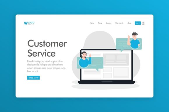 Download Website Illustration - Customer Service - Customer Collection