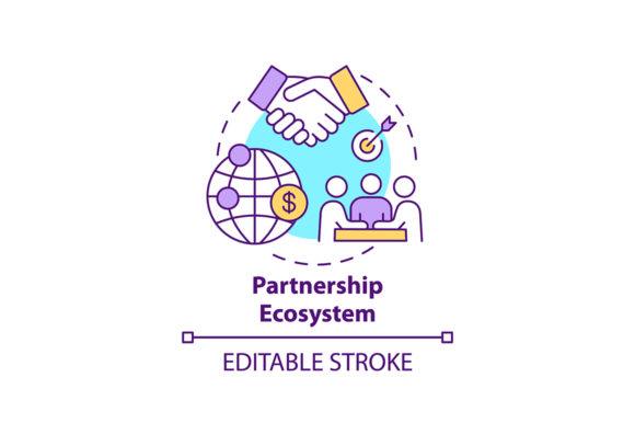 Download Partnership Ecosystem Concept Icon - Partnership Collection