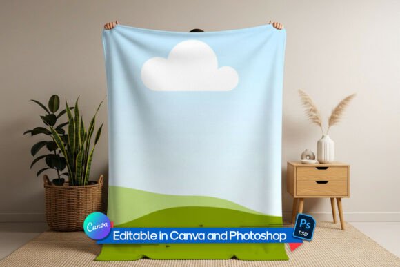Download Man Holding Soft Blanket Mockup - Soft Collection