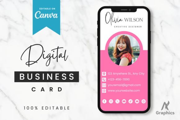 Download Dark Digital Business Card Template - Premium Bundle