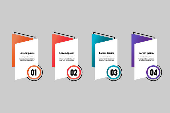 Download Set Colorful Abstract Business Infograph - Business Collection