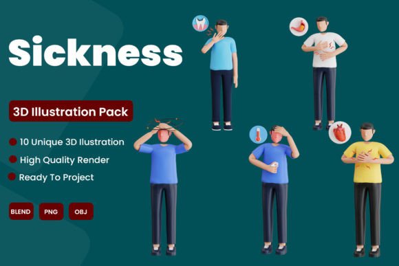 Download 3D Sickness Pack - Sickness Collection