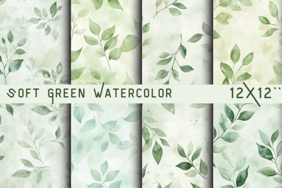 Download Soft Green Watercolor Background - Soft Collection