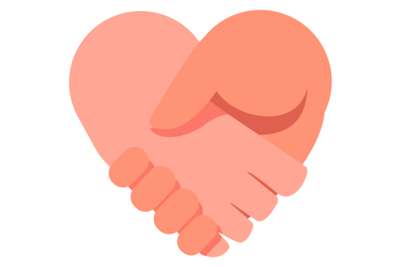 Download Hand Shake in Heart Shape. Partnership S - Partnership Collection
