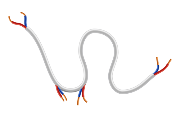 Download Electric Network Damage. Torn Cable. Rea - Network Collection