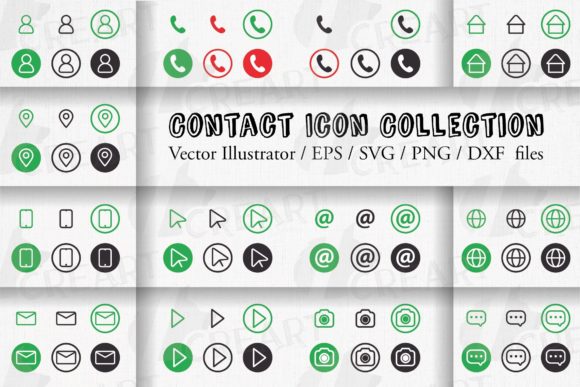 Download Contact Icon Set for Business Card Desig - Business Collection